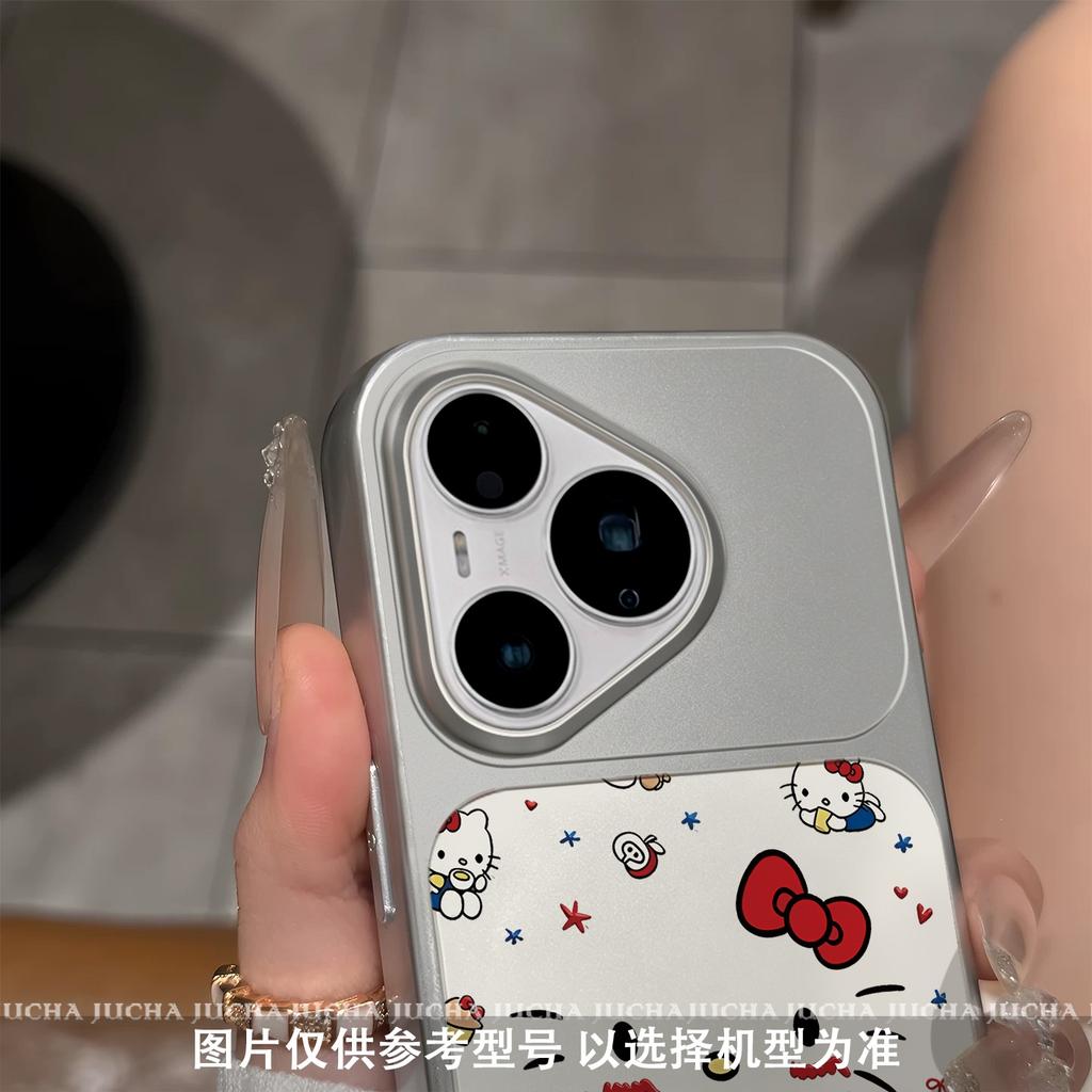 Applicable To Huawei puraPromax Mobile Phone Case Cute with Bracket HUAWEIpura Soft Cute Blushing Cat