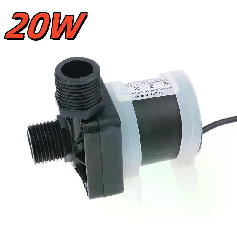 1Pcs DC 12V 24V IP68 Silent 4 Points Threaded Brushless Solar Motor Water Pump Water Heater Shower Floor Heating Booster Pumps