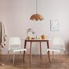 Modern TARCENTO chair white + wooden legs