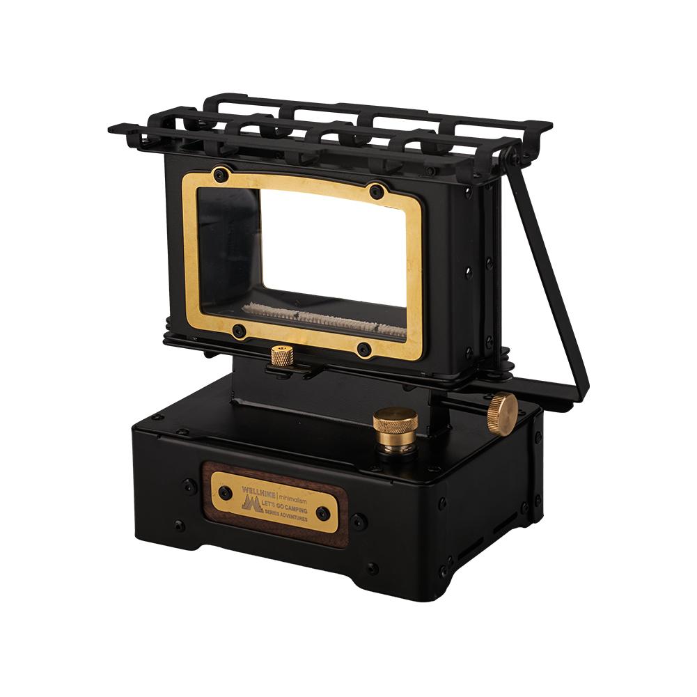 Portable Oil Lamp with Stove Outdoor Camping Lantern Emotion Retro Light for Picnic Backpack Camping