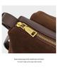 Women's Genuine Leather Crossbody and Shoulder Bag - 2026 Spring/Autumn Collection, Exquisite Suede with High-End Texture