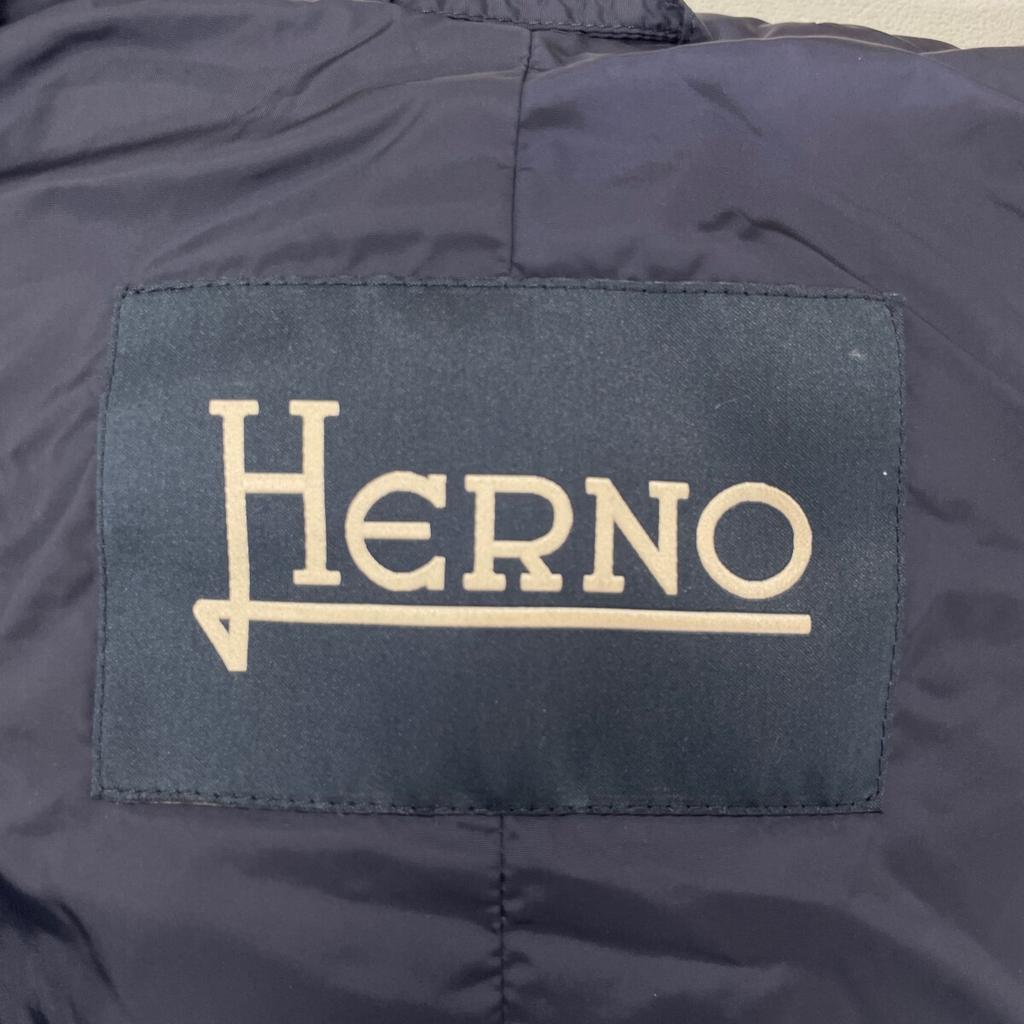 HERNO PI0191U 12004Z Navy POLAR-TECH Down Coat coat 44 NavyUsed