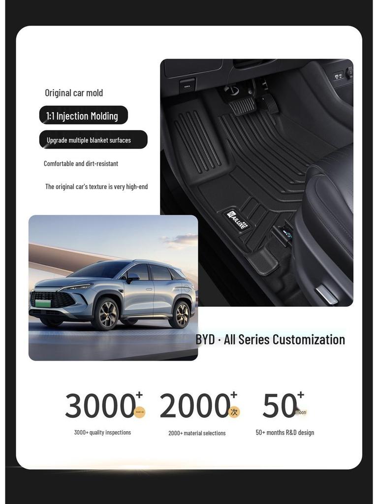 TPE Car Floor Mats for Geely Models: Xingrui, Emgrand GS, Vision X6, Boyue L, Binyue, Icon, Xingyue L, Binrui