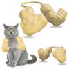 Cat Muscle Arm Costume 3D Printed Cat Neck Arm with Muscle Funny Cat Neck Hanging Decoration Halloween Birthday Party Supplies