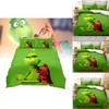 Das Grinch Zeichentrickfigur 3D-gedruckte Bettbezug-Set für moderne Schlafzimmerdekoration