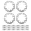 4pcs Wheel Outer Beadlock Ring 1.9 Inch Replacement Wheel Beadlock Rings for 1 10 RC Cars