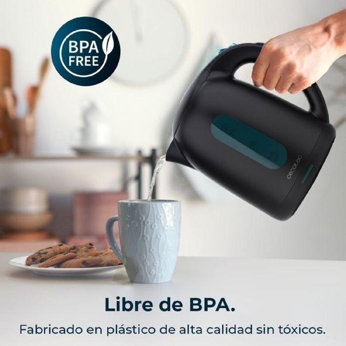 Bouilloire électrique - Cecotec - Thermosense 180 Black - 1,7 L - 2200 W - Filtre anti-calcaire