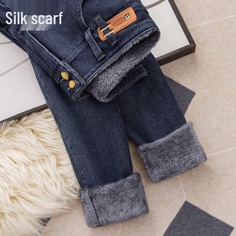 

Sibaishai Women s High-Waist Fleece-Lined Washed Skinny Jeans M