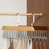 Mehrhaken Holz Schalaufhänger Multifunktional Platzsparend Haken Heim Garderobe Haken Organizer Unterwäsche Schlinge Aufbewahrungsregal