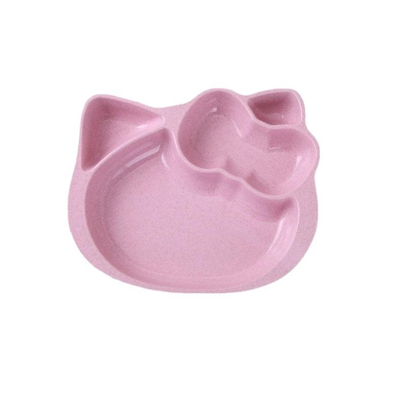 Sanrio Hello Kitty Kid Dinner Plate Divided Table Plate Dinner Plate Separated Household Adult Children Anti-Fall Plastic Plates