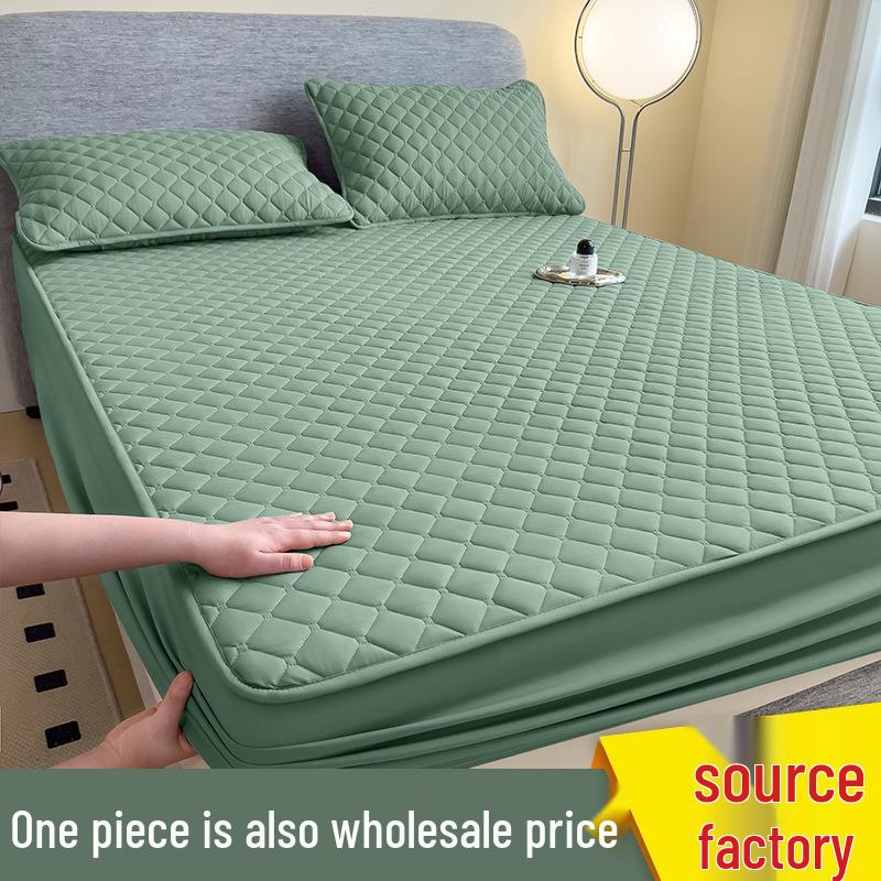 Düz Renk Kapitone Fitted Çarşaf: Toz Geçirmez, Leke Tutmaz, Yıkanabilir Yatak Koruyucu