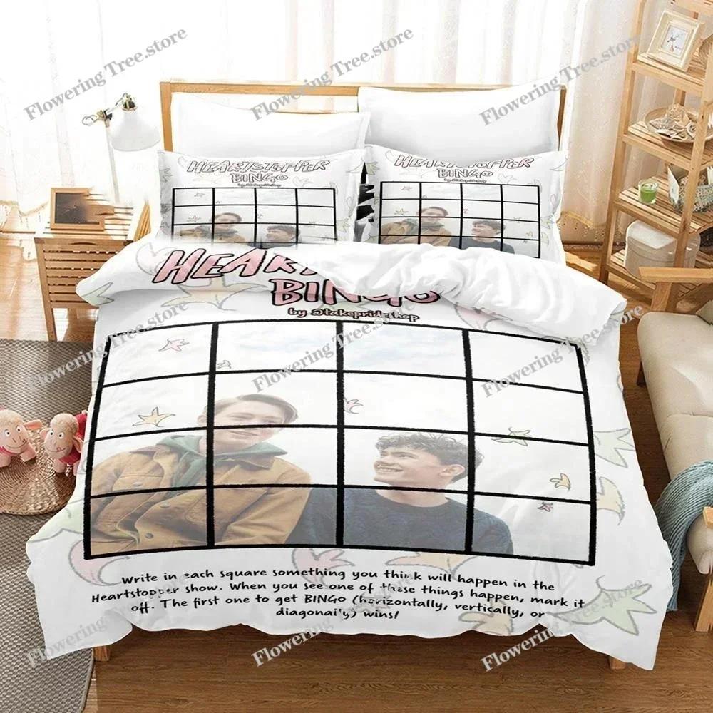 3D Printed Heartstopper Bedding Set Duvet Cover Bedroom Comforter Covers Single Twin King Size Quilt Cover Home Textile029