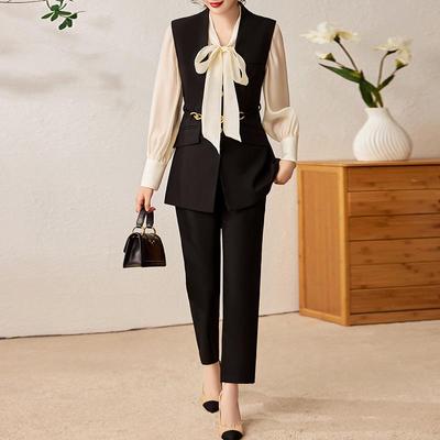 Ensemble deux pièces gilet et pantalon pour femme Déesse Moderne