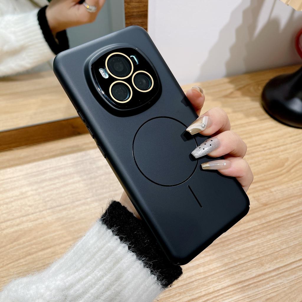 Ultra-thin Luanjin Matte Oil Injection Skin Feel Suitable for Honor Magic6pro Fine Ring Magnetic Mobile Phone Case 100 Lens Film