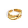 Vintage Exaggerated Irregular Curved Concave Wide Band Open Ring For Women Fashion Statement Jewelry