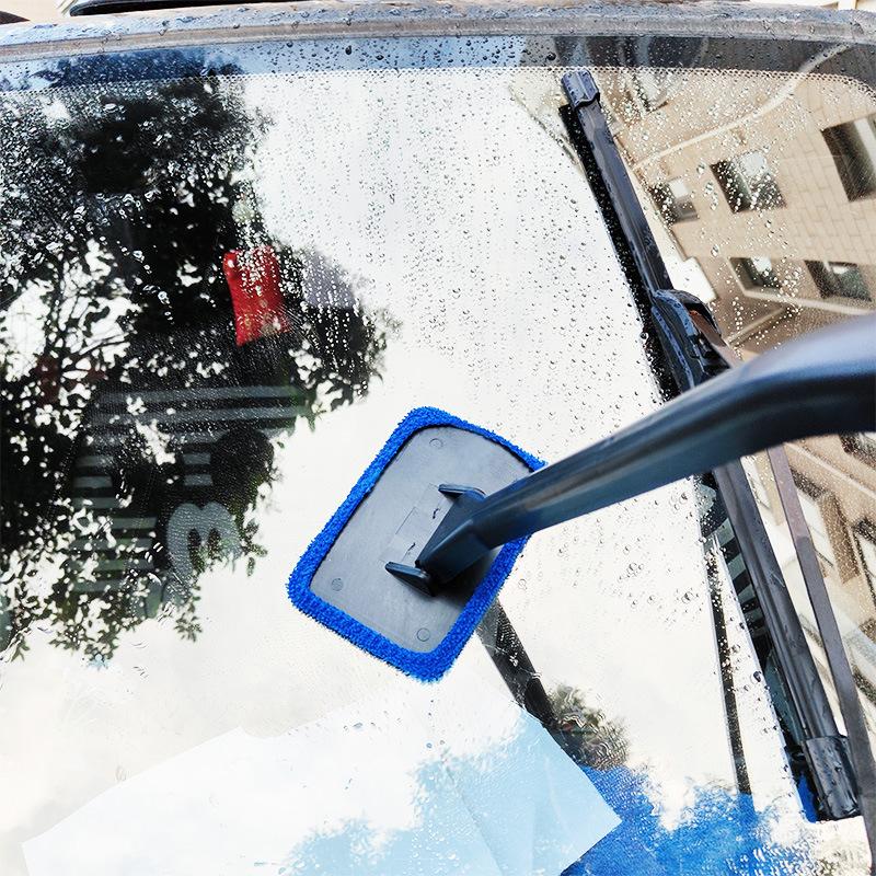 Car Front Windshield Cleaning Brush - Windshield De-fogging Cleaning Brush - Household Glass Brush - Multi-functional Cleaning and Wiping Tool