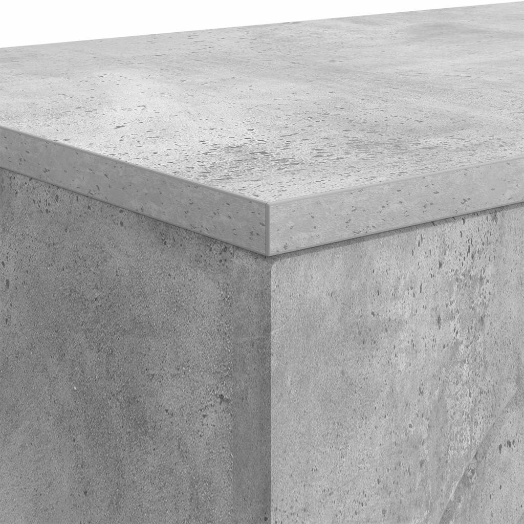 Coffee Table Concrete Grey 102 x 35 x 75 cm Engineered Wood
