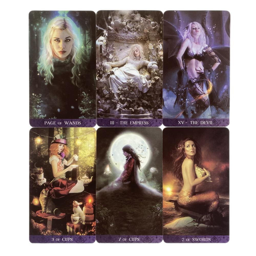 Tarot DE LA Nuit Cards Uniquely Design Oracle Deck Fortune-telling Divination Edition Worlds Creativity Board Games