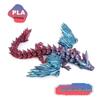 3D Printed Crystal Dragon Wings Articulated Figure Toy