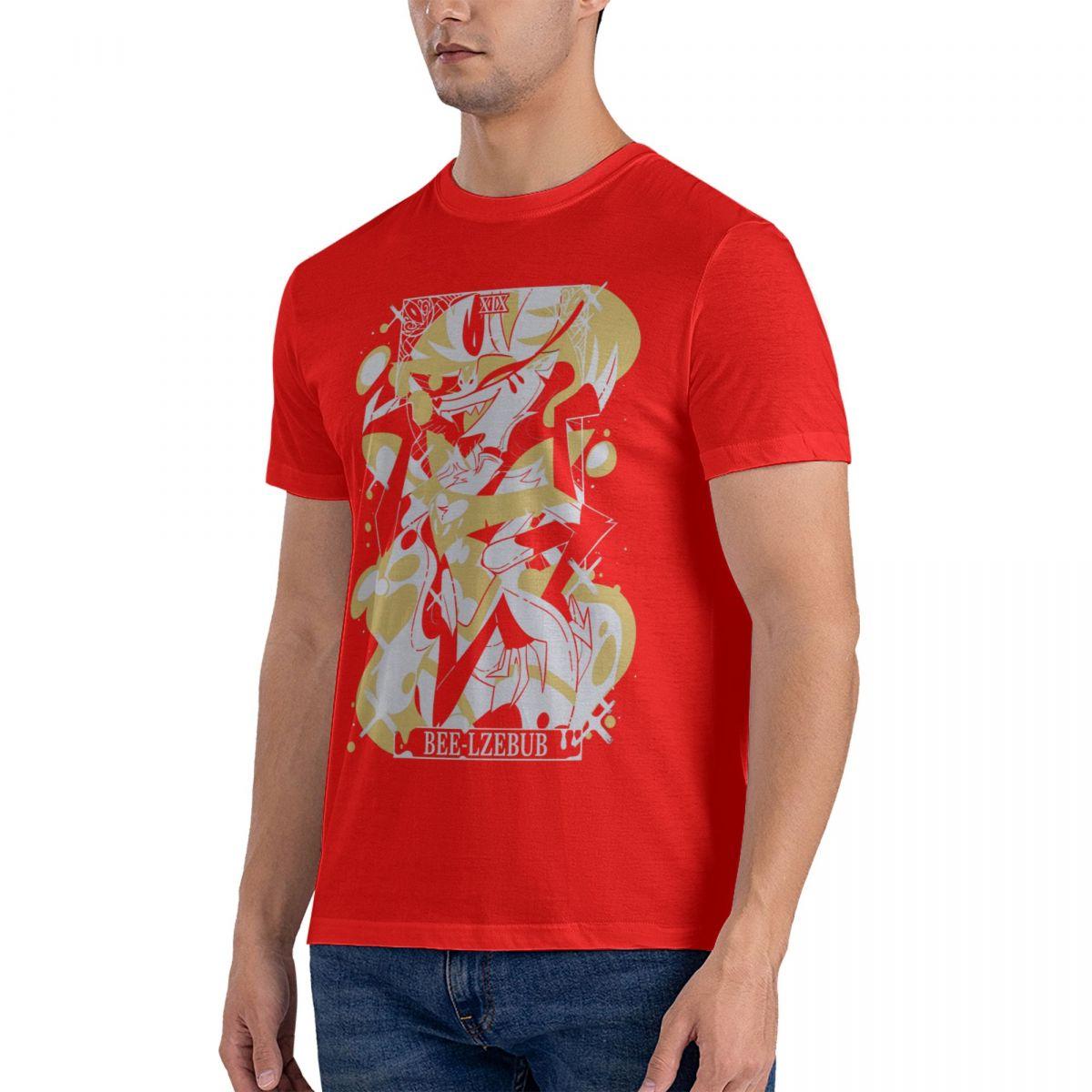 

Bee-Lzebub Helluvaboss Men Crew Neck TShirts Oversized Tops Clothing Sleeve Tees Gift Idea Shirt S