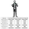 Halloween Skeleton Costume Set Clothing Cosplay Jumpsuit Scary Decoration Clothes for