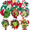 The Funny Christmas Burlap Wreath Door Creative Christmas Decorations