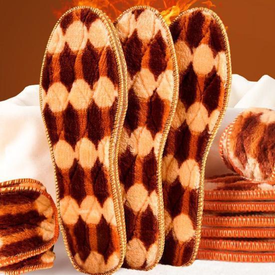 5 Pairs Winter Shoe Insoles Fleece Lined Warm Thick Insoles for Men Women Moisture Wicking Cozy