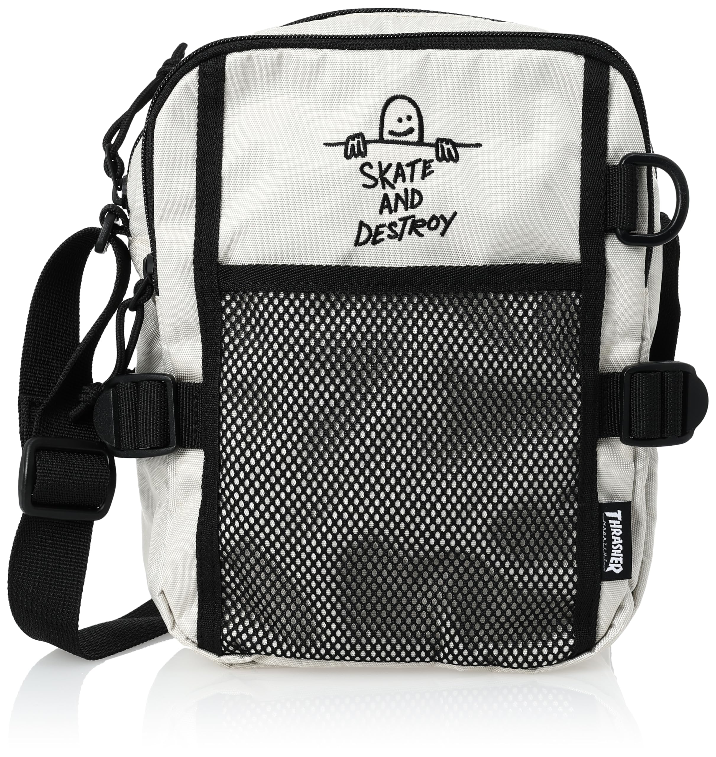 

Thrasher Mini Shoulder Bag Adjustable Mini Crossbody (Water-Repellent, Strap) [THR-300 / Shoulder] OWBK_Off-White/Black
