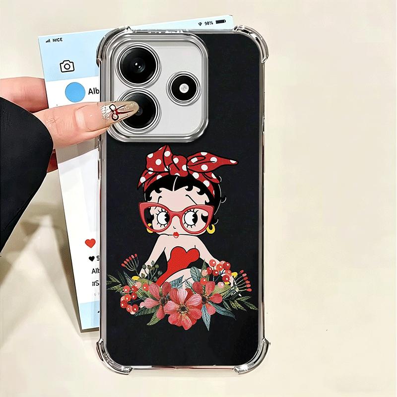 B-Bettys B-Boops Girl Soft Phone Case For Xiaomi Poco X7 X8 Pro Max X6 X5 X3 F8 Ultra F7 M8 M7 M5S Redmi 15C 15A 15 14C 13C 12C