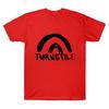 Drehkreuz DOUBLE RAINBOW T-Shirt Drehkreuz Bandshirt Kurzarm T-Shirt Unisex Baumwollkleidung Grafikdruck Rock Streetwear Y2K