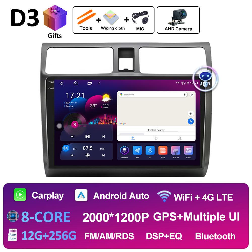 For Suzuki Swift 2003 2004 2005 2006 - 2010 Android Intelligent System Wireless Carplay DSP Stereo Autoradio Auto Tools No 2 Din