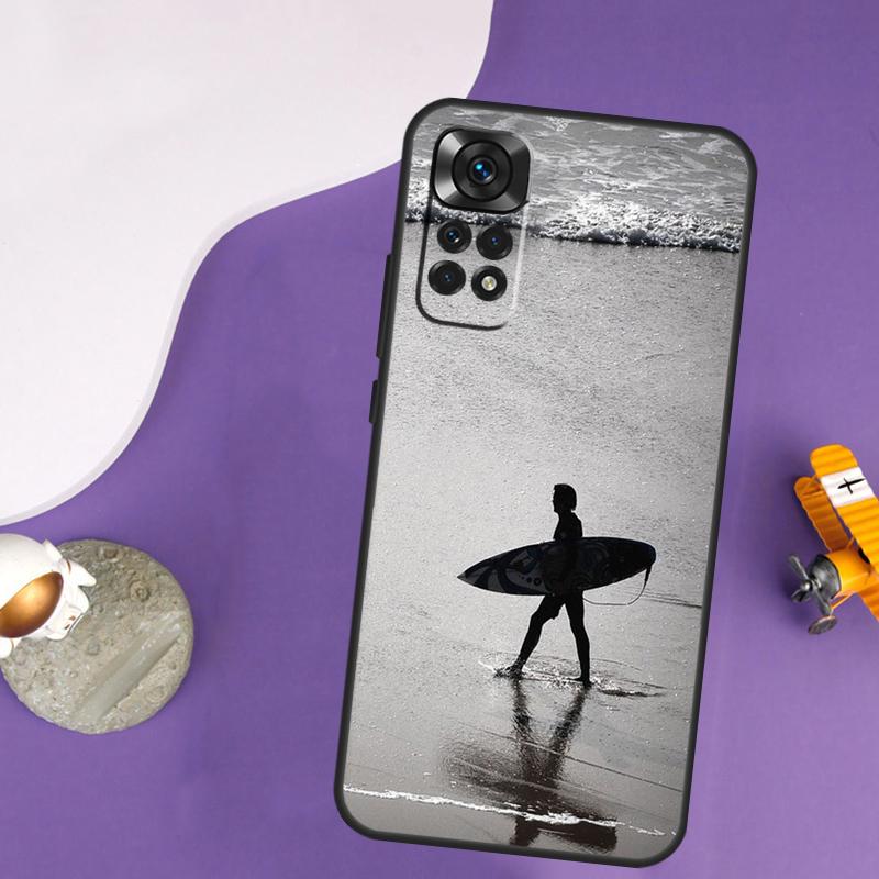 Surfer Surf Hang Loose Shaka Case For Xiaomi Redmi Note 14 13 Pro 12 9 10 11 Pro 10S 11S 12S Redmi 14C 13C 10C 12C Cover
