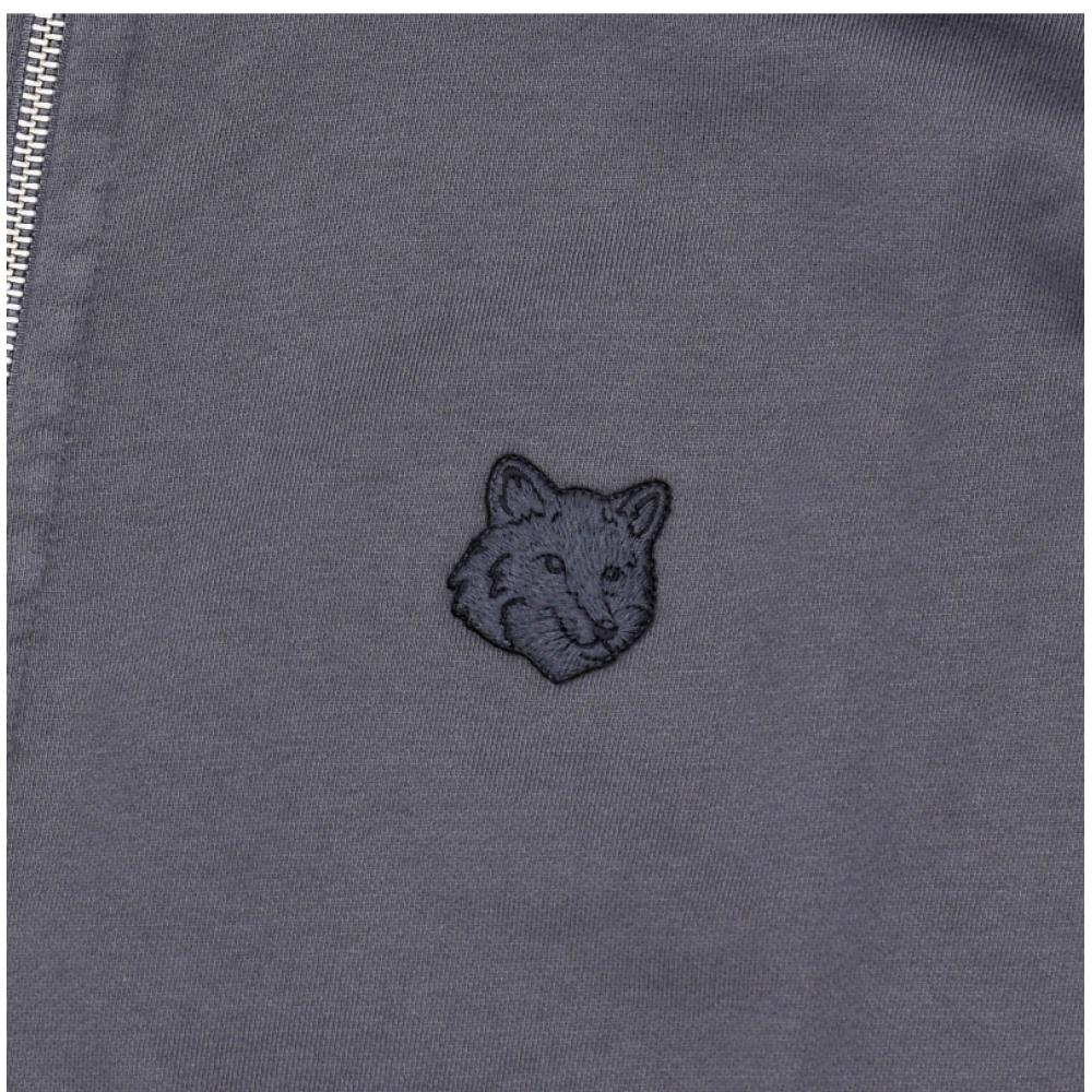 MaiSon KitSune Naszywka z Głową Lisa Męska S Bluza z Kapturem na Zamek Pm02138km0340