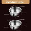 304Stainless Steel Kitchen Basin Serving Basket Washing Basket Kitchen Colander Washing Bowl for Rice and Vegetables