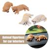 Schlafender Hund Auto-Schmuck Simuliertes Golden Retriever Modell Hundespielzeug Figur Geburtstagsgeschenk