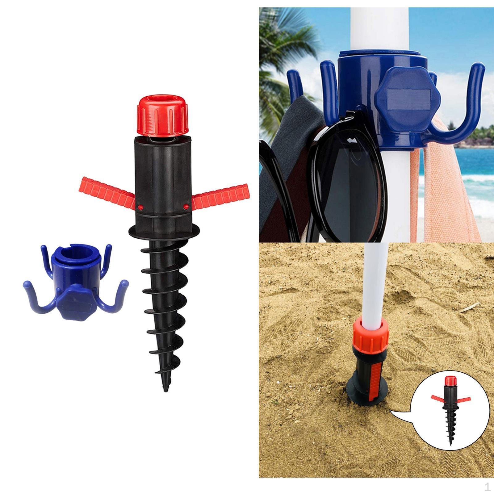 

Вешалка для зонта от солнца с наземным якорем, винт для полотенец и зонтика