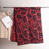 Printed Rose Imitation Cashmere Scarf Women's New Versatile Neck Warmer Fashionable Elegant Warm Shawl