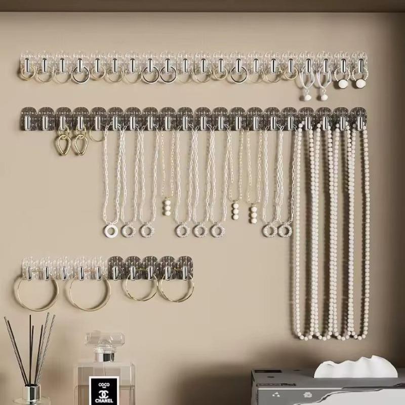 5-20pcs Multi Row Mini Hook Necklace Storage Rack Jewelry Display Rack Hanging Necklace Racks Hanging Necklace Wall Hangings