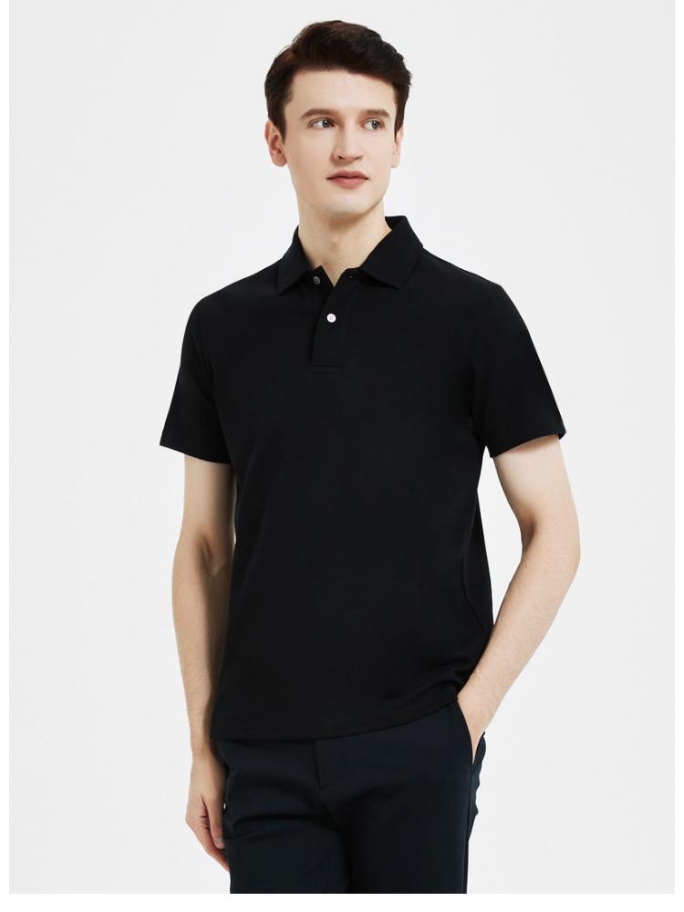 230g Cotton Seamless Collar Short sleeve T shirt Solid Color Cotton Business Pressure bonded Men's Style Minimalist Lightweight Breathable T shirt