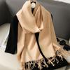 Nytt 62 farger Vinterskjerf for kvinner Langt Varmt Kasjmirskjerf Hijab Ensfarget Dame Sjal Wrap Kvinnelig Pashmina Bandana Hodeskjerf