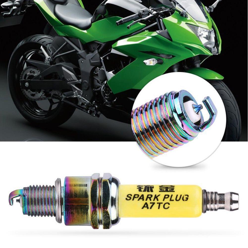 D8TC Spark Plug 3pcs Motorcycle Spark Plug 3 Electrode Racing Spark