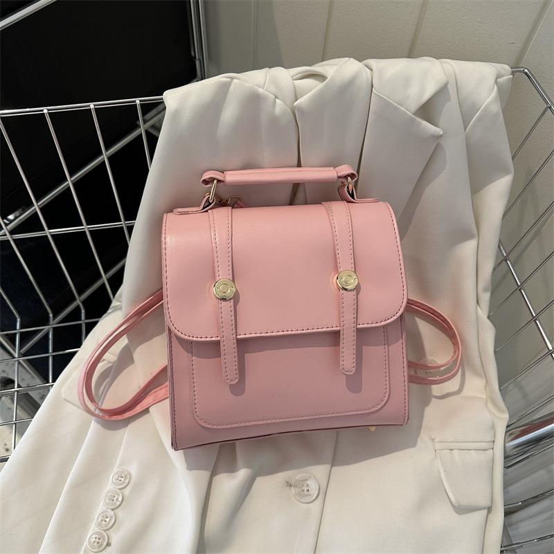 Simple backpack women's college style bag women's bag 2025 new fashion casual shoulder handbag small backpack