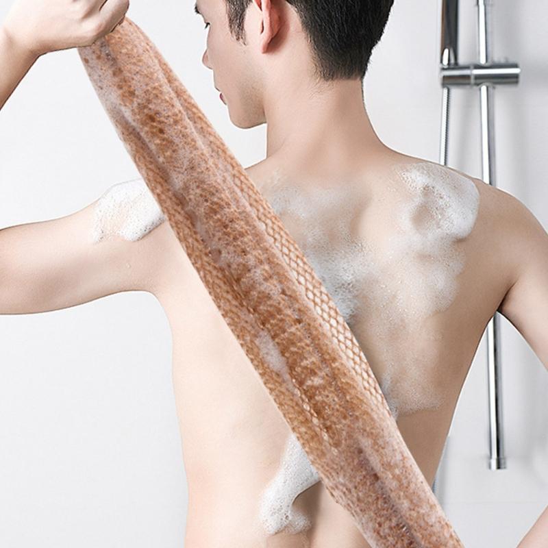 African Reusable Bath Net Sponges With Rope Handle For Full Body Exfoliation In Shower