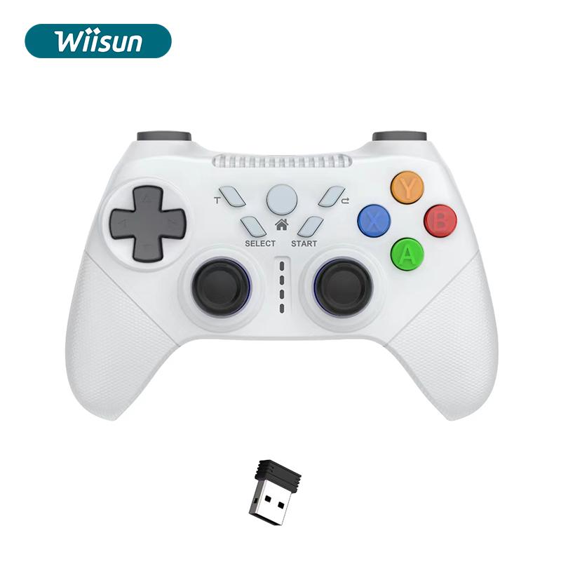 with Double Joysticks Crystal Buttons  Wireless Game Controller Non-Slip Handle Vibration Motor Multi-Function Gamepad чёрный