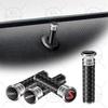 2 Piezas Fibra de Carbono John Cooper Works Logo Pomos de Cerradura de Puerta de Coche Pasadores de Bloqueo de Puertas de Coche Para Mini Cooper S R55 R56 F55 F57 F56