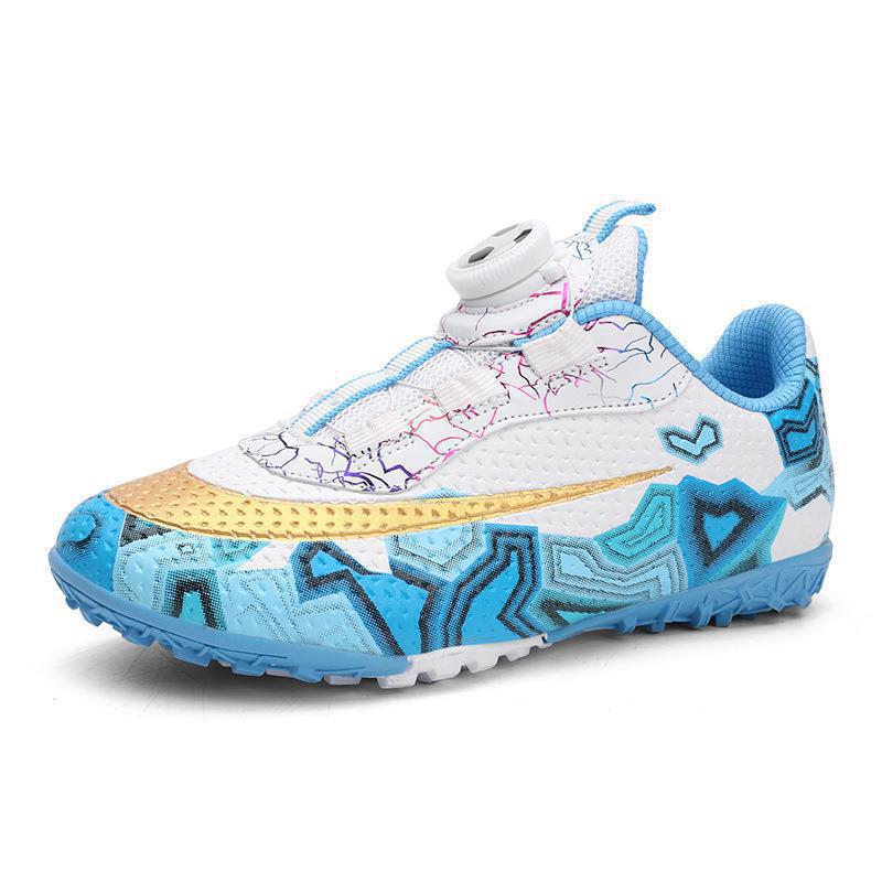 

Rotary button Velcro strap-free children s football shoes training broken nails boys and girls student game shoes 29