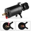 Aluminum Racing Baffled Oil Catch Can Tank 2-Port Reservoir with Drain Valve Breather Cylinder Filter Kit for GM OCC-1023A