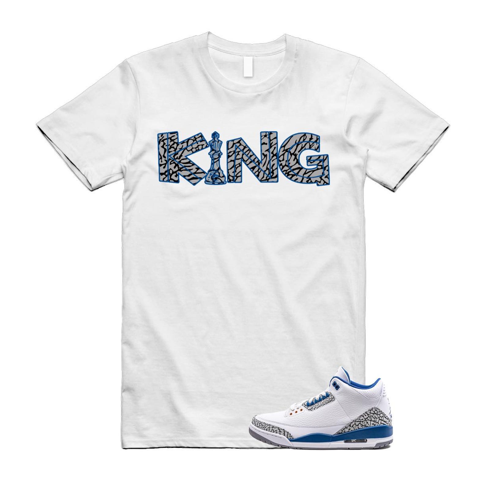 3 True Blue White Cement Grey Wizards T Shirt Match KING 2XL