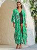 Long Kimono Swimsuit Cover up for Women Stylish Tie Dye Open Front Beach Outfits Bathing Suit