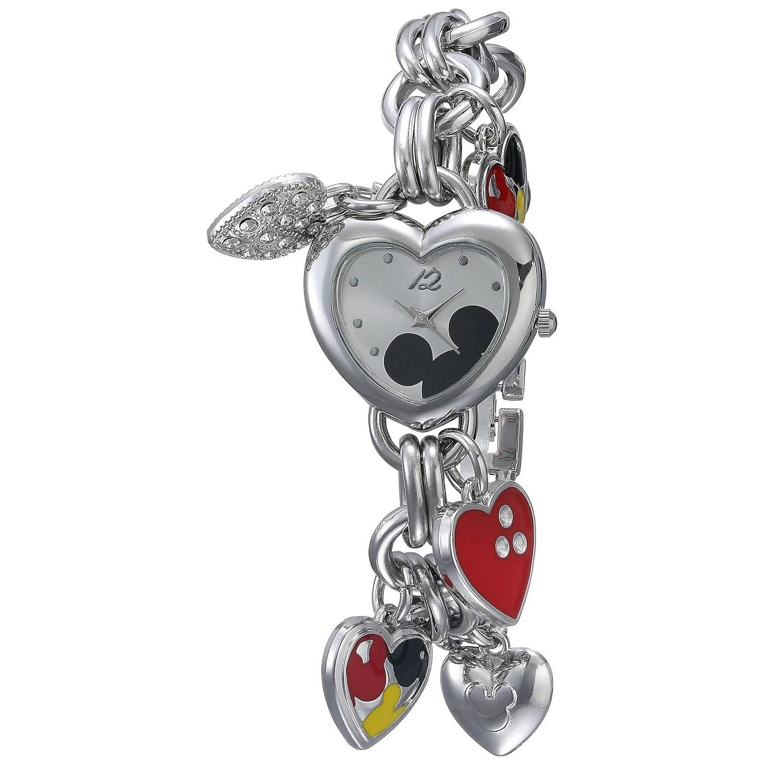 Disney Mickey Mouse ladies wristwatch MK2058 charm bracelet watch parallel import.